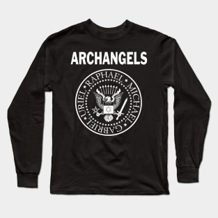 Archangels - Lesser Banishing Ritual of the Pentagram (Retro Punk Rock Parody) Long Sleeve T-Shirt